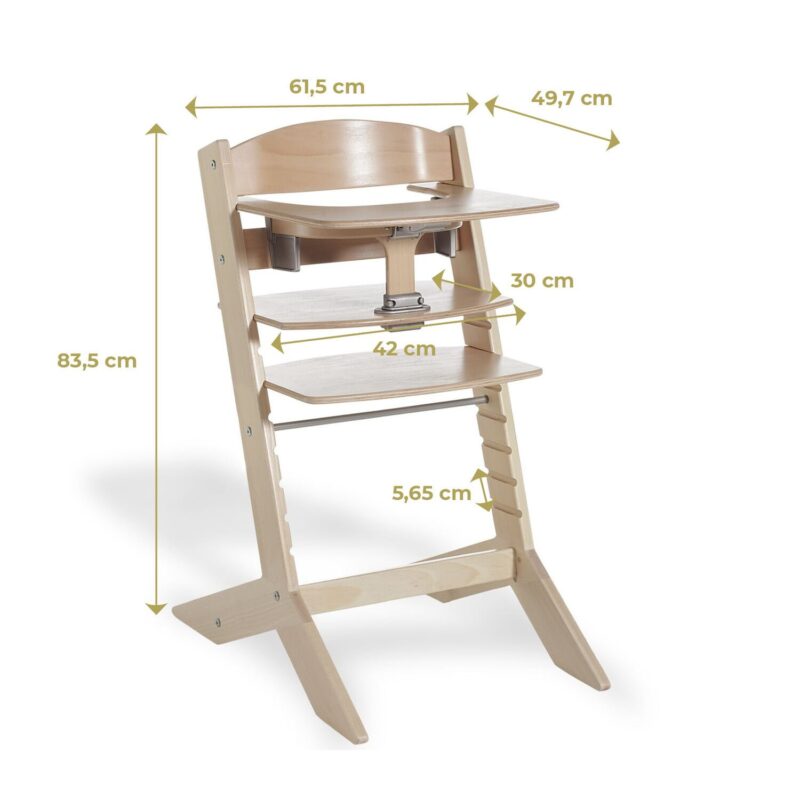 2337_NA_Chaise Haute Pliante SYT_Dimensions PACK Chaise Haute + Bouncer + Coussin Réducteur