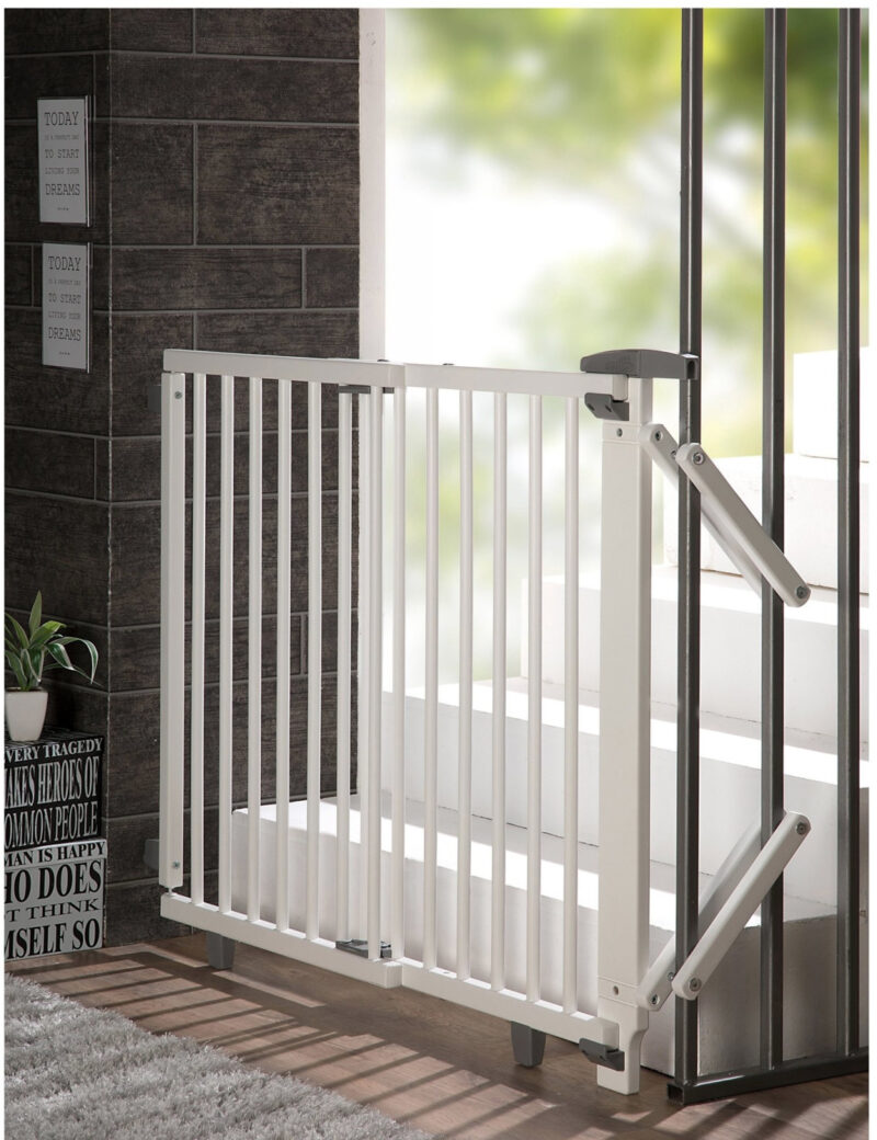 Barrière de sécurité d'escalier 2733+ (Laqué Blanc)