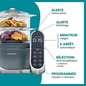A001124_2_Nutribaby_Plus_Grey_Babymoov.jpg Cuiseur à Vapeur Nutribaby(+) Loft White