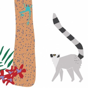 Sticker Géant INTO THE JUNGLE (100% vinyle, hauteur 2.40m)