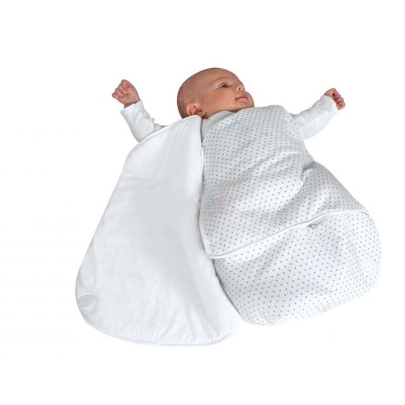 Douillette naissance cache cœur 55cm étoiles