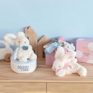 DC3362_3_Boite_A_Musique_Rose-Lapin_Bonbon Boite à Musique Rose - Lapin Bonbon