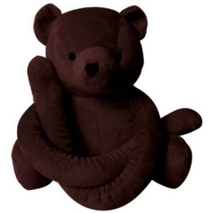 EUBMEDK_1_201201BD.jpg Eurobear medium velours Chocolat - 30cm