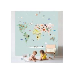 Papier Peint PANORAMA WORLDMAP