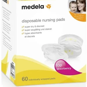 MEDCA60 5 Coussinets Allaitement Jettables 60pièces Medela MEDCA60 5 Coussinets Allaitement Jettables 60pièces Medela