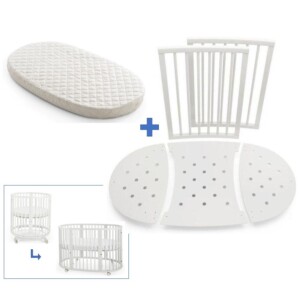 221905_4_Stokke-sleepi-lit-kit-extension-avec-matelas Pack STOKKE Sleepi Bed Extension Blanc + Matelas
