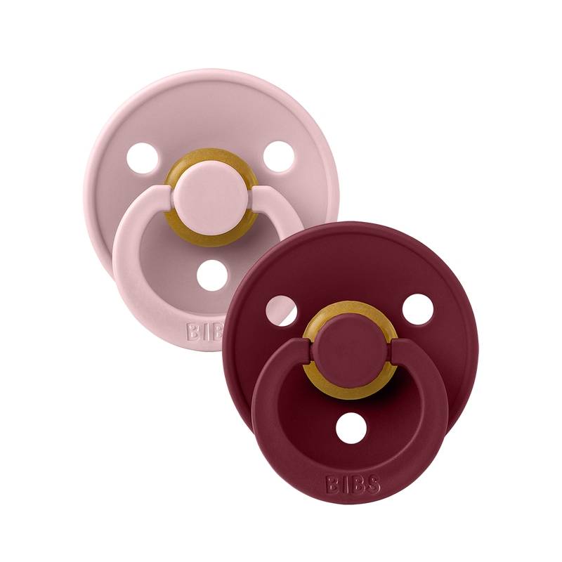 PACK 2 Tétines Color BIBS - Pink Plum/Elderberry - 100% naturelle