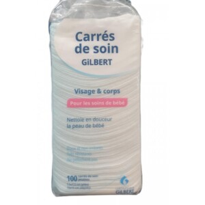 GILBERT_3518646126840_2_Carre-de-soin_100unites CARRÉS de Soin - 100 Unités Visage & Corps
