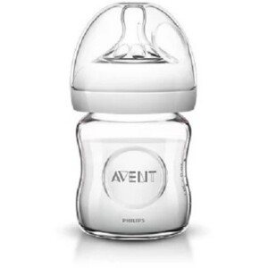 BIBERON en Verre Natural 120ml 0m+