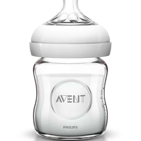 BIBERON en Verre Natural 120ml 0m+