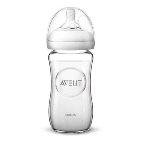 BIBERON en Verre Natural 240ml 1m+