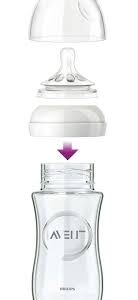 BIBERON en Verre Natural 240ml 1m+
