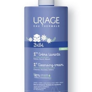 URIAGE_07080026_2_Bebe-1ere-Crme-Lavante_1L Bébé 1ère CREME Lavante 1L - Moussante pour le Bain, Sans Savon