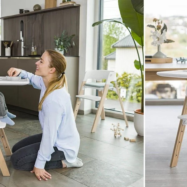 BUNDLE Chaise Stokke STEPS Blanc Naturel