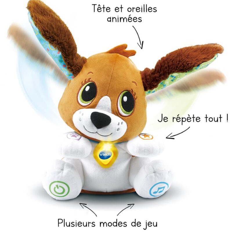 VTC610105_3_VTech_Toutou-Parle-avec-moi Toutou parle avec moi - Chien peluche interactif (1 à 5 ans)