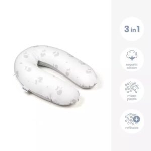 B03_5_Buddy_Fox_Grey_Doomoo Coussin D'allaitement et Maternité BUDDY, Fox Grey