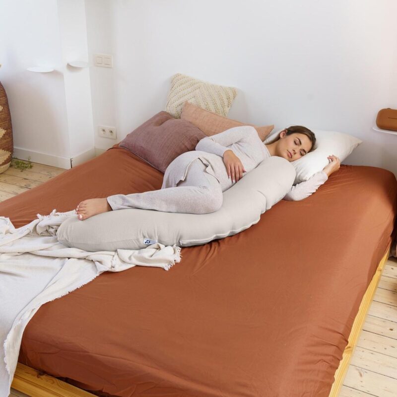 Coussin D'allaitement et Maternité BUDDY, Jersey Sand