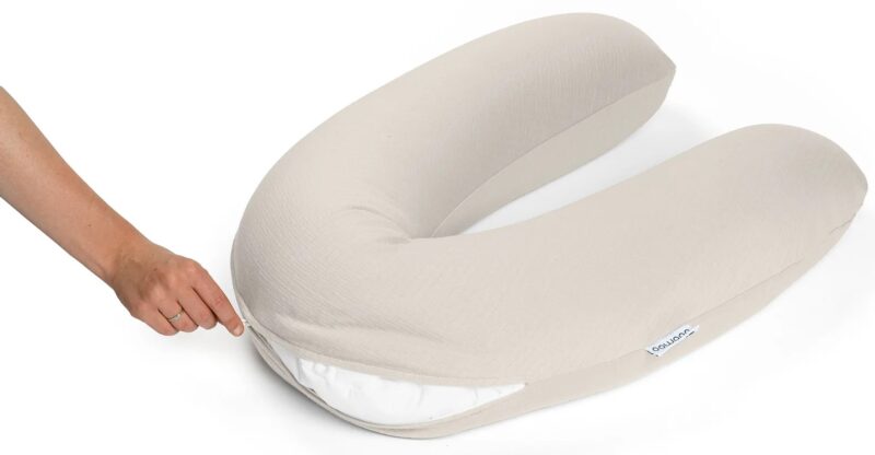 Coussin D'allaitement et Maternité BUDDY, Jersey Sand