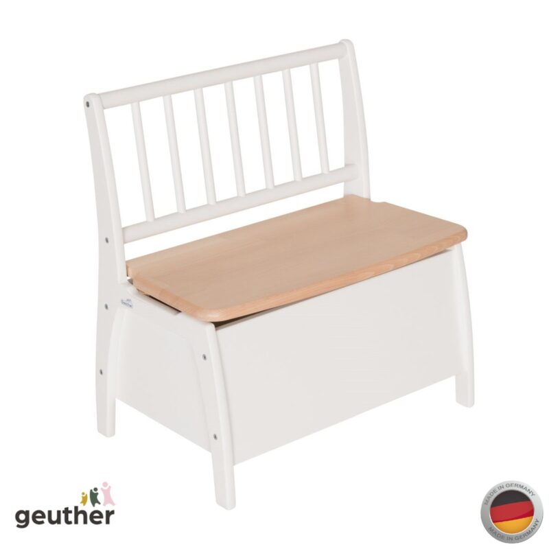 Banc coffre BAMBINO Blanc Naturel