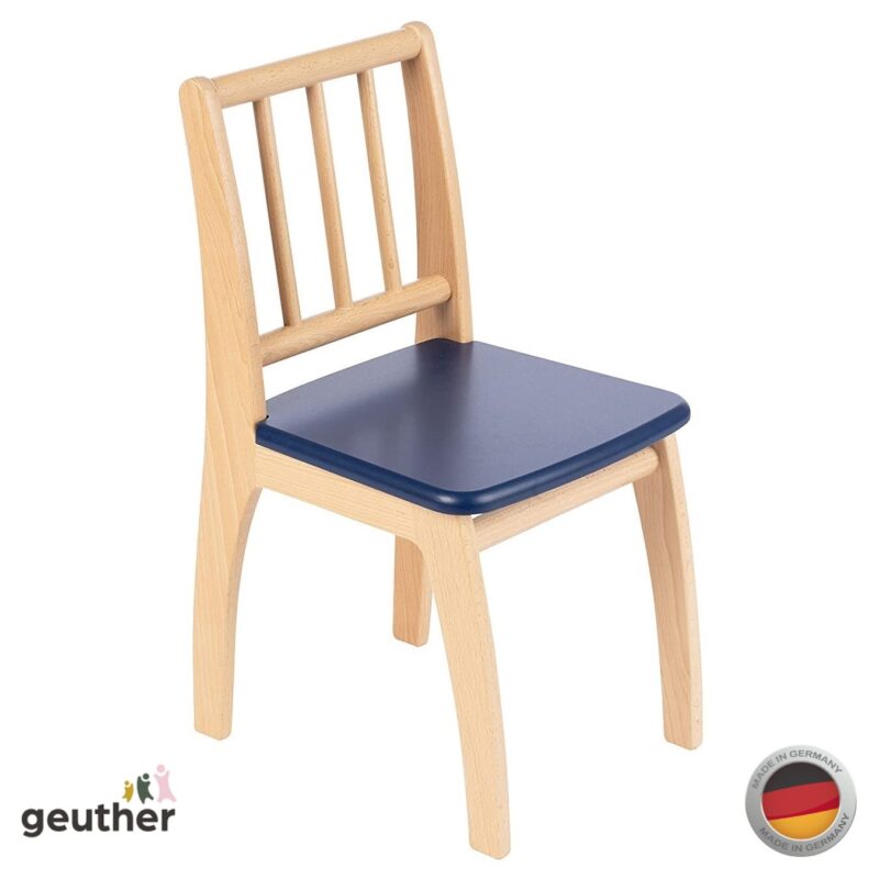 Geuther_4_SET20_Couleur_BT_Bambino_Chaise_Bleu_Naturel Table avec 2 Chaises BAMBINO Multicolores