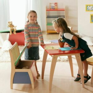 Geuther_7_SET20_Couleur_BT_Ensemble_Bambino_Multicouleur Table avec 2 Chaises BAMBINO Multicolores
