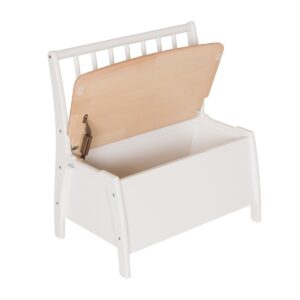 Banc coffre BAMBINO Blanc Naturel