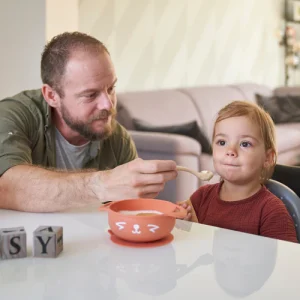 Kit Repas Bol+Cuillère TAST'ISY Renard Terracota (15-24mois)