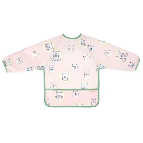 Bavoir Manches Longues Badabulle Rose