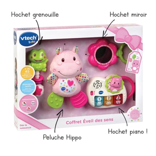 Coffret naissance Rose - Eveil des sens
