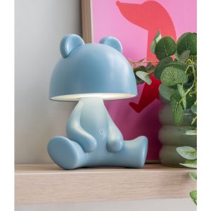 Leitmotiv LM2192BL 2 Table Lamp Bear LED Light Blue