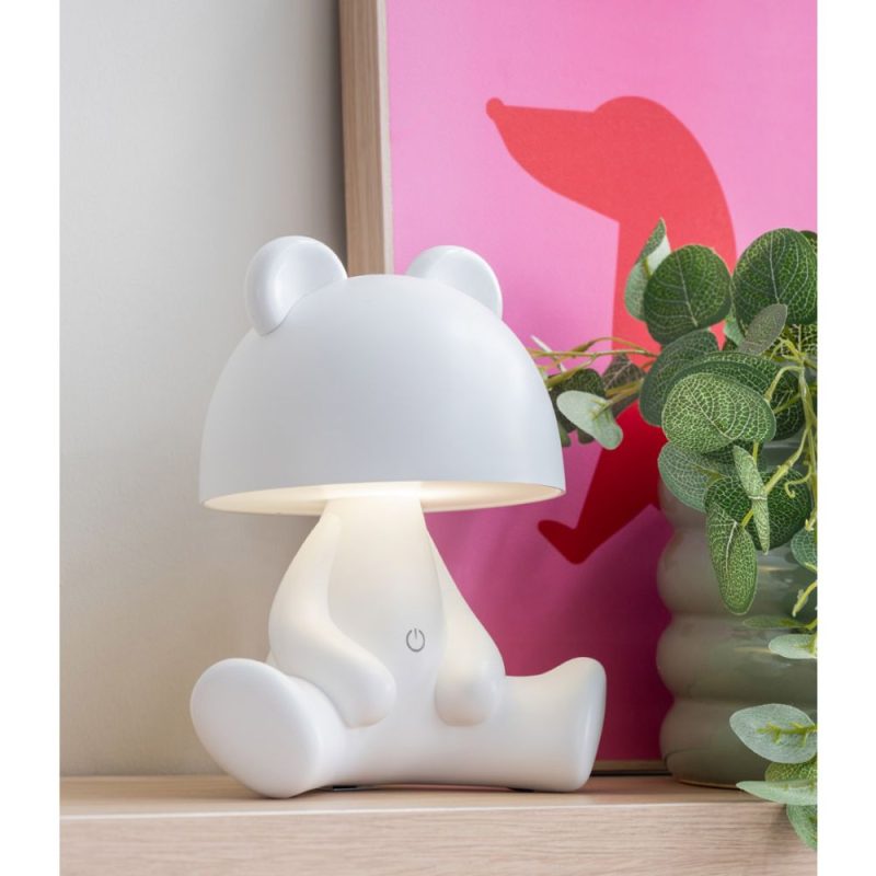 Leitmotiv LM2192WH 2 Table Lamp Bear LED Matt white