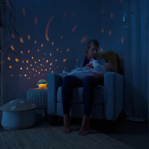 AngelCare SP02M B 4 Veilleuse Musical Champignon Bleue AngelCare SP02M B 4 Veilleuse Musical Champignon Bleue