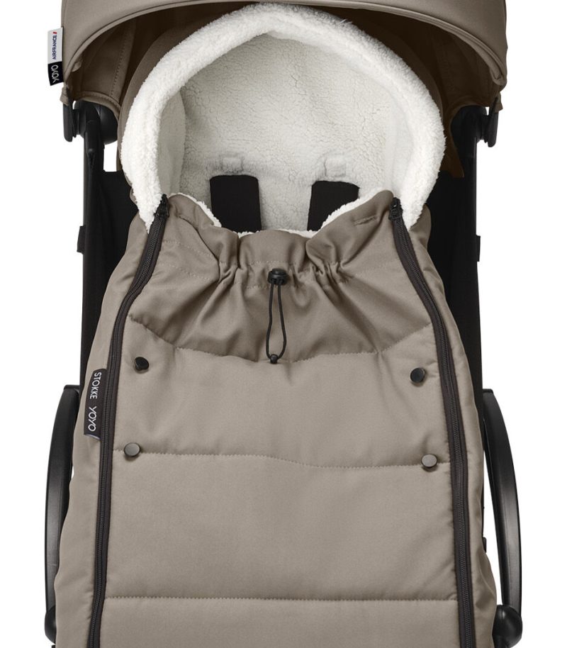 YOYO3 6PLUS Taupe FOOTMUFF Drawstring detail Front Chanceliere Taupejpg YOYO3 6PLUS Taupe FOOTMUFF Drawstring detail Front Chanceliere Taupejpg