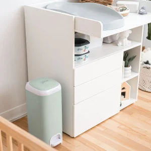 Angelcare Diaper Genie I000697 EU 3 Poubelle Acier Select Vert Sauge