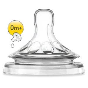 Philips Avent SCF041 27 5 Lot de 2 tétines 0m+ 1trou Natural