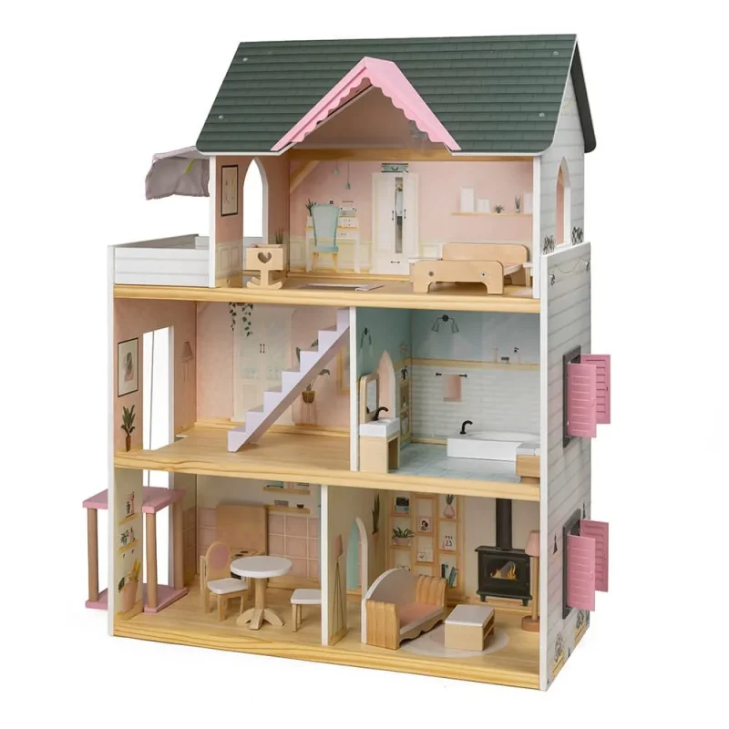 Eurekakids 69182501 2 Maison De Poupées Pastel 2022