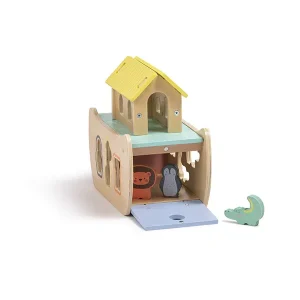 Eurekakids 691833449 3 Bateau En Bois Avec Animaux À Encastrer