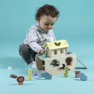 Eurekakids 691833449 4 Bateau En Bois Avec Animaux À Encastrer