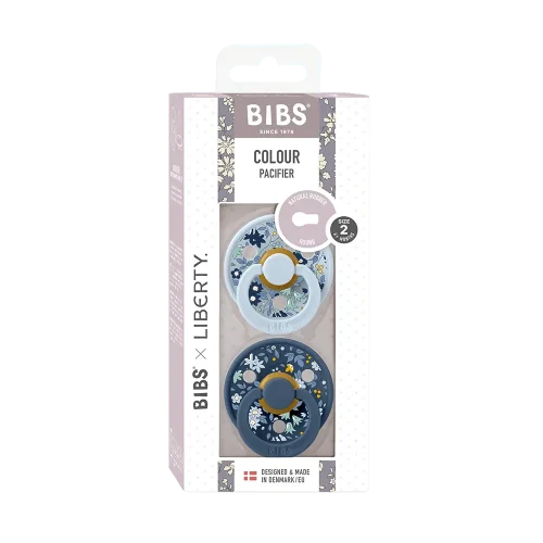 Bibs 11012102 5 Sucettes Bibs Colour Round Eloise Chamomile Lawn Baby Blue Mix (0 6mois)