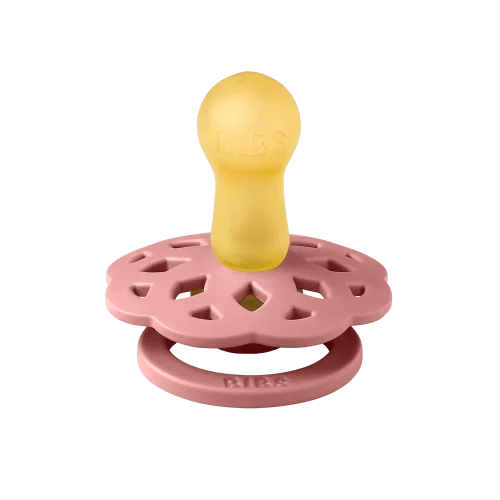 Bibs 230143 2 Sucettes Bibs Bohème Ronde Dusty Pink Coral (0 6mois)