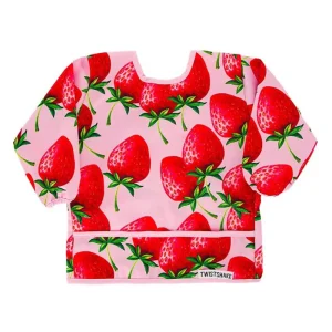 Twistshake 78510 1 Lot 2 Bavoirs Manches Longues Fraise