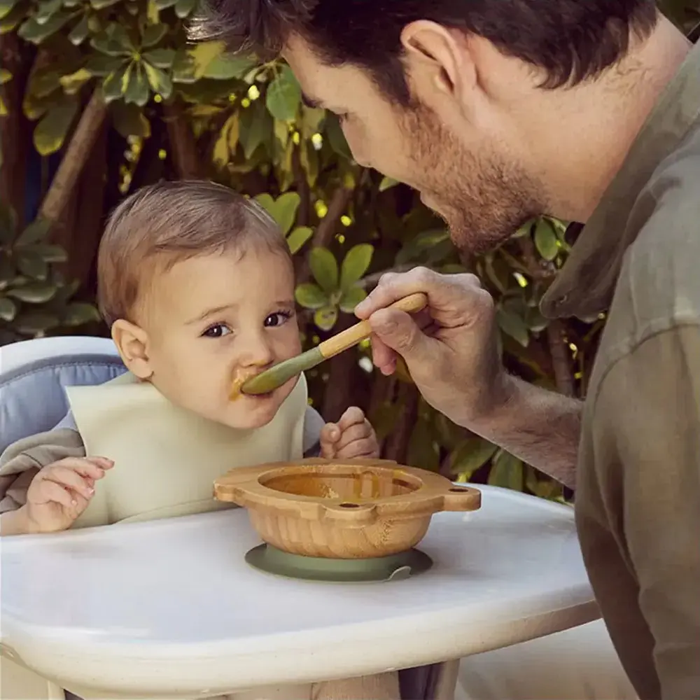 ML_89470 Set Bol en Bois et Cuillère grenouille Set Bol en Bois et Cuillère grenouille, www.millelunes.com, ML_89470 , Miniland