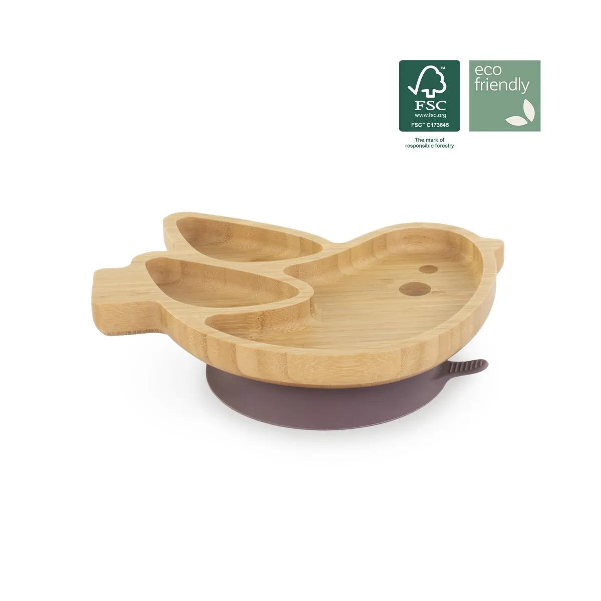 Assiette en Bois Oiseau