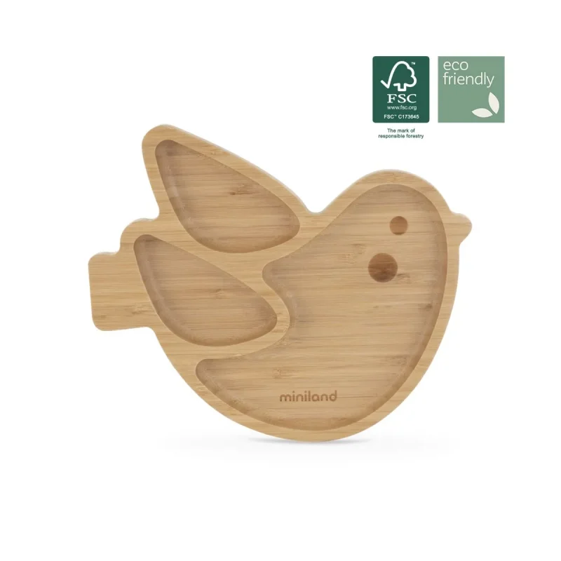 Miniland ML 89473 5 Assiette En Bois Oiseau Miniland ML 89473 5 Assiette En Bois Oiseau