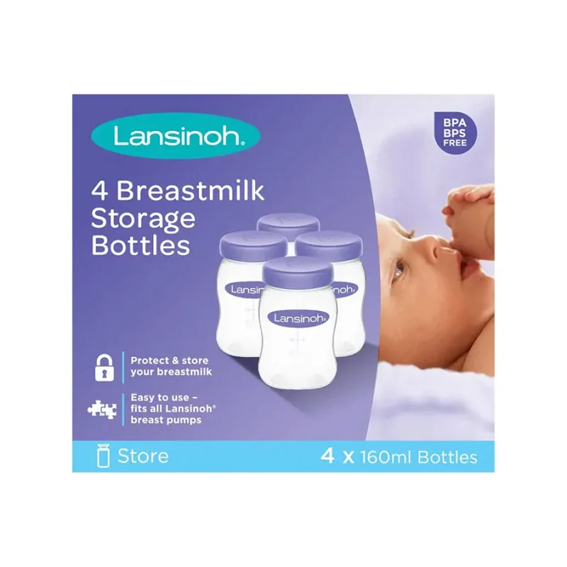 Lansinoh Lnsbc 3 Lansinoh Bouteilles De Conservation 4x160ml