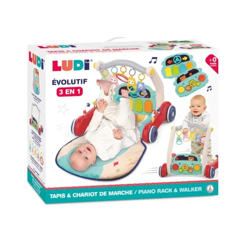 Ludi 20021 1 Tapis Piano & Chariot De Marche Ludi 20021 1 Tapis Piano & Chariot De Marche
