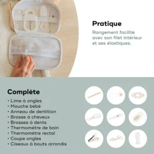 Babymoov A032008 5 Trousse De Soins Bébé Sable Babymoov A032008 5 Trousse De Soins Bébé Sable