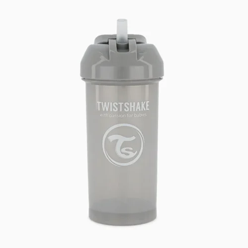 Twistshake 78447 1 Straw Bottle 360ml Pearl Grey Twistshake 78447 1 Straw Bottle 360ml Pearl Grey