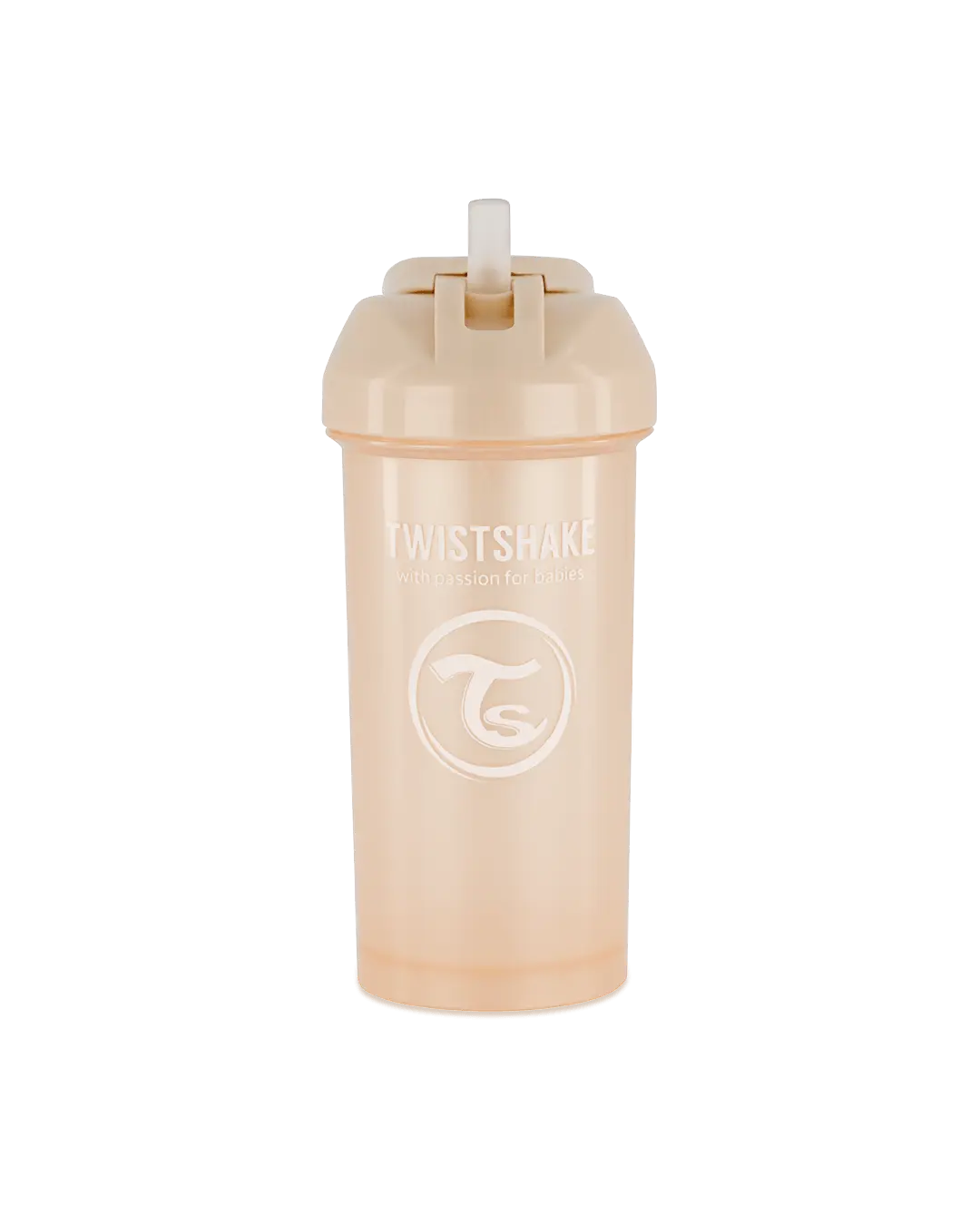 Straw Bottle 360ml - Pearl Champagne