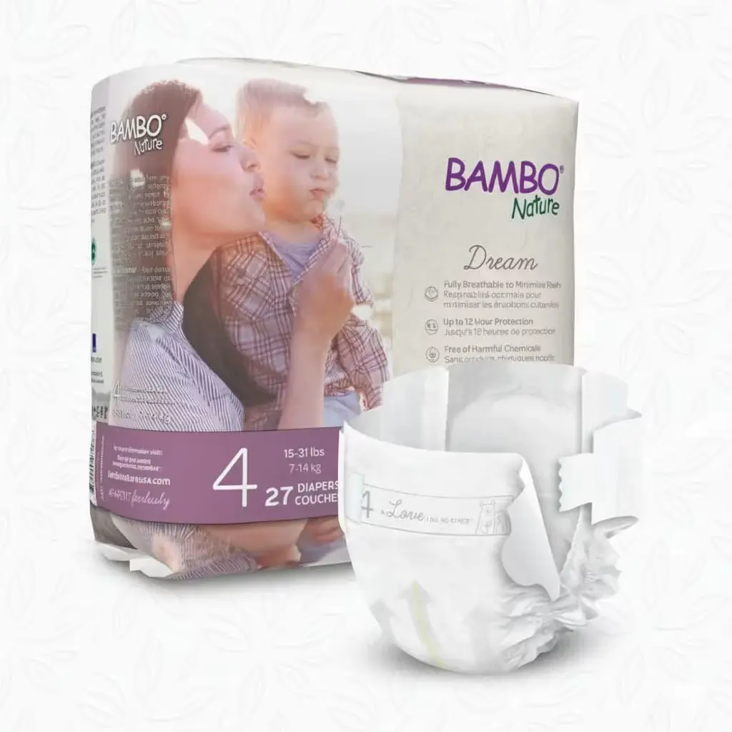 Couches Bio Taille 4 (7-14kg) Bambo Nature Dream 27 unités